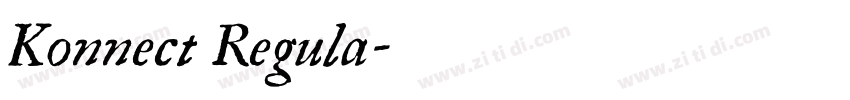 Konnect Regula字体转换